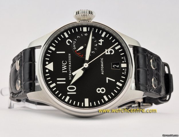 replica IWC Stainless Steel Black dial Big Pilot B&P IW500401 WATCHES 1
