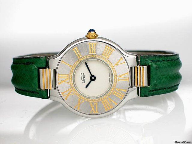 Cartier Damen "21 MUST DE CARTIER" Edelstahl Quarz WATCHES 2