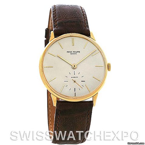 Patek Philippe Calatrava Vintage 18k Yellow Gold 3420 Year 1967 Watch WATCHES 2