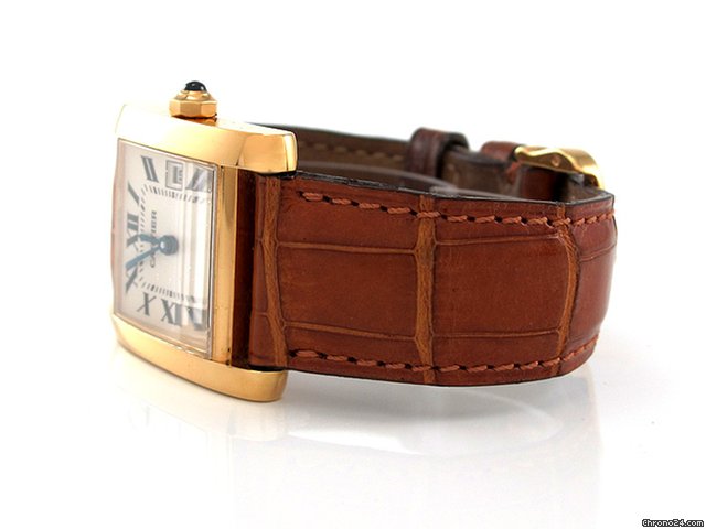 replica Cartier "TANK" 750/- Gelbgold Quarz WATCHES 1