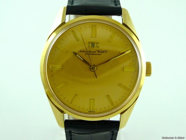 replica IWC Gentlemans Watch, 18k Yellow Gold WATCHES 1
