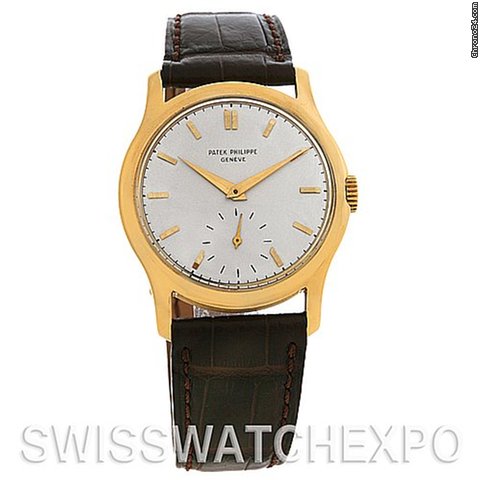 Patek Philippe Calatrava Vintage 18k Yellow Gold 2448 Year 1949 Watch WATCHES 2