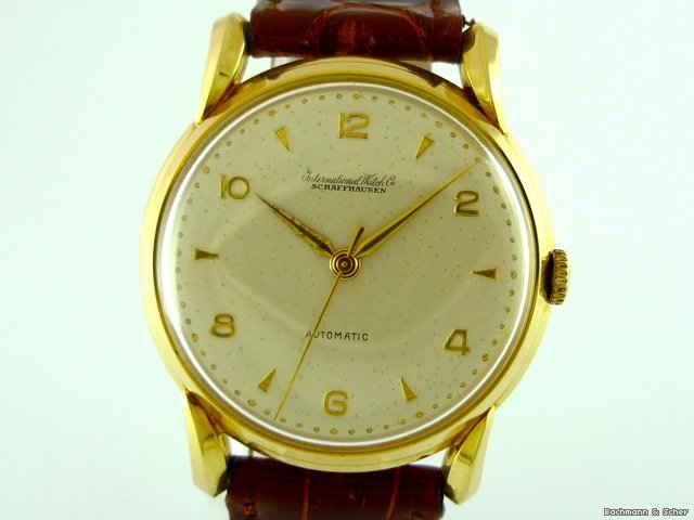 replica IWC Vintage Gentlemans Watch, Automatic, 18k Yellow Gold WATCHES 1