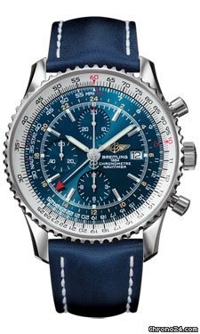 Breitling A2432212/C561-leather-blue-deployant Watches Watch