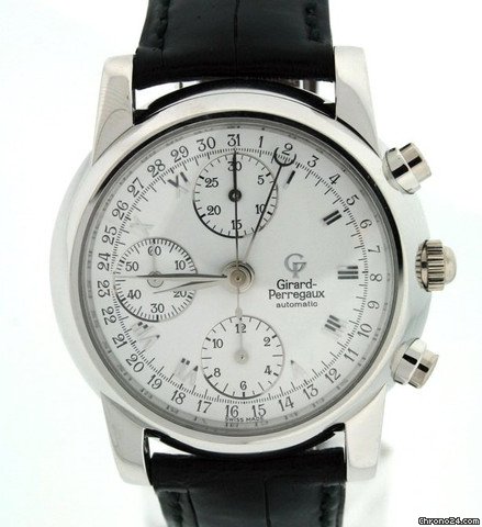 replica Girard Perregaux Platinum Chronograph REF9000 Pre-owned WATCHES 1