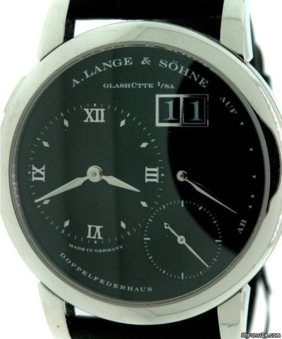 A. Lange & Sohne LANGE ONE "DARTH" PLATINUM WITH RARE BLACK DIAL WATCHES 2