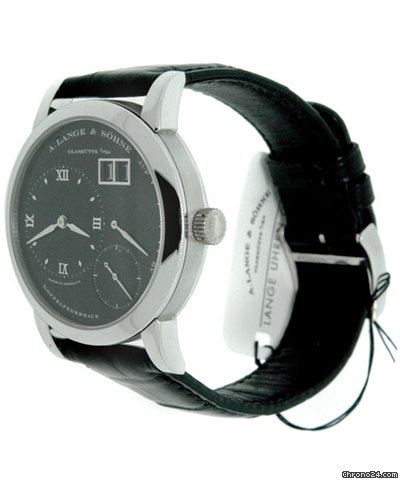 replica A. Lange & Sohne LANGE ONE "DARTH" PLATINUM WITH RARE BLACK DIAL WATCHES 1