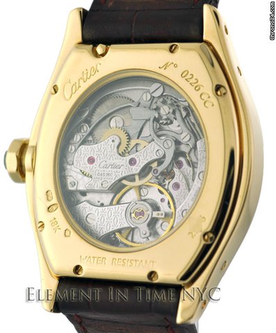 replica Cartier Tortue Monopulsante Chrono 18k Yellow Gold B+P WATCHES 1