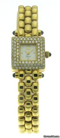 Chopard Classic Square 18K Yellow Gold Ladies Watch Diamonds Small WATCHES 2