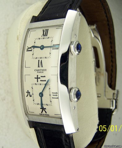 replica Cartier Tank Cintree Dual Time Zone Collection Privee L. E. WATCHES 1