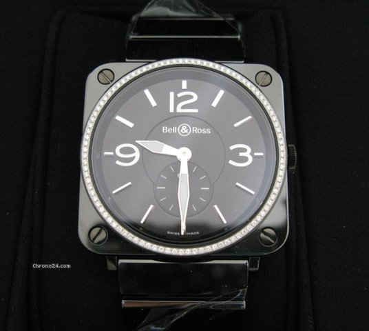 replica Bell & Ross Lady Diamonds Black Ceramic Diamonds WATCHES 1