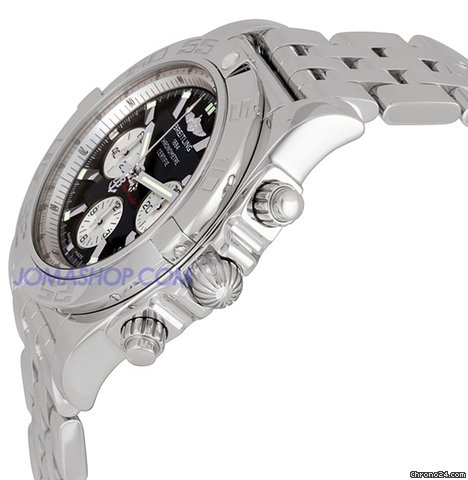 Breitling Chronomat B01 Black Dial Mens Watch AB011012-B967SS WATCHES 2
