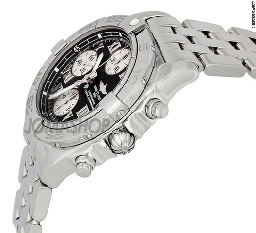 Breitling Chrono Galactic Black Dial Steel Pilot Mens Watch A13358L2-B786SS WATCHES 2
