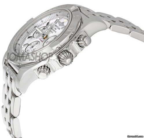 Breitling Chronomat B01 Silver Dial Chronograph Mens Watch AB011011-G684SS WATCHES 2