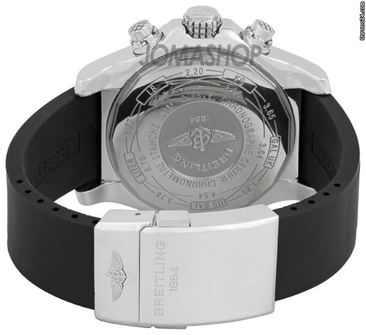 replica Breitling Super Avenger Black Dial Rubber Strap Mens Watch A1337011-B907BKPD WATCHES 1