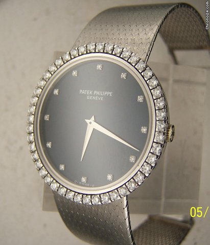 replica Patek Philippe CALATRAVA Ref.3600/2 ORO BIANCO LUNETTA DI BRILLANTI WATCHES 1