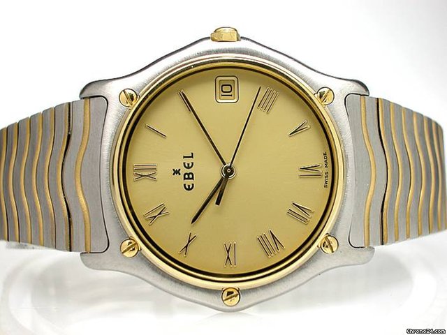 Ebel Herren "SPORT CLASSIQUE" Edelstahl / Gelbgold Quarz WATCHES 2