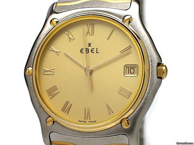 replica Ebel Herren "SPORT CLASSIQUE" Edelstahl / Gelbgold Quarz WATCHES 1