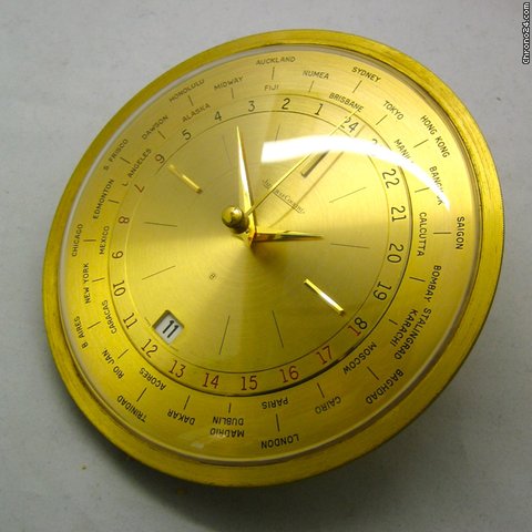replica Jaeger-LeCoultre Tischuhr Weltzeit vergoldet 8 Tage Werk WATCHES 1