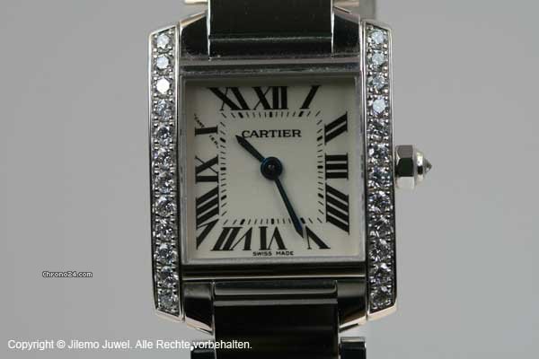 replica Cartier TANK FRANCAISE 750 18 K WEISSGOLD WATCHES 1 