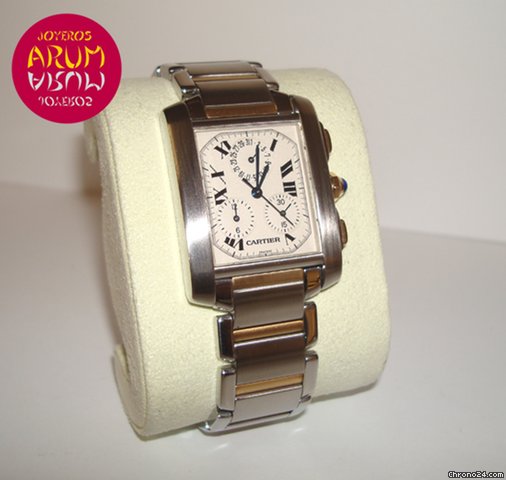 Cartier Tank Frances Chrono Mixto WATCHES 2
