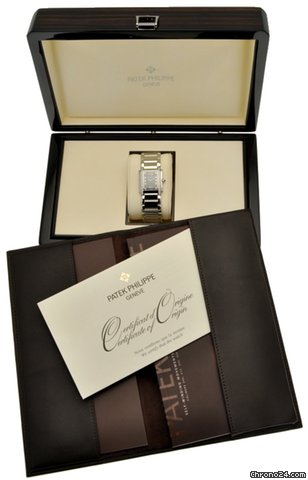 replica Patek Philippe Twenty-4 - Dark Dial - Two ligns of Diamonds NEW WATCHES 1
