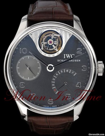replica IWC PORTUGUESE TOURBILLON MYSTERE WHITE GOLD - LIMITED EDITION WATCHES 1