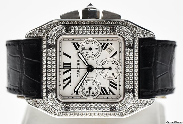 replica Cartier SANTOS 100 CHRONOGRAPH W20090X8 WATCHES 1