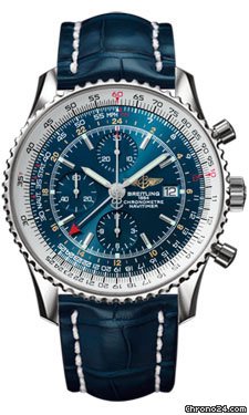 Breitling A2432212/C561-croco-blue-deployant Watches Watch