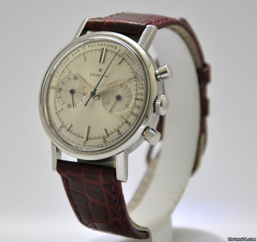 Zenith Sporto Acciaio cassa a vite quadrante medicale anno 1948 WATCHES 2