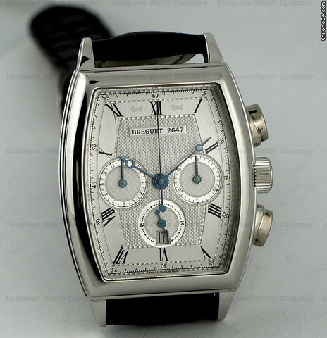 Breguet Heritage Chronograph Platinum Silver Guilloche Dial 32MM WATCHES 2