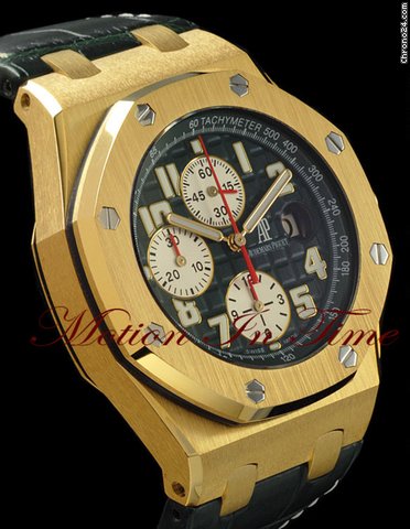 replica Audemars Piguet "MONTE NAPOLEONE" ROYAL OAK OFFSHORE YELLOW GOLD LIMITED 50 WATCHES 1 