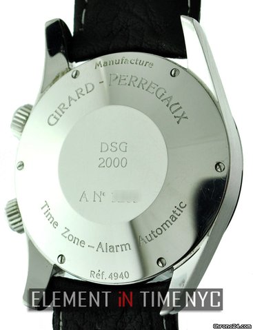 replica Girard PerregauxTraveler I GMT Alarm Stainless Steel 4940 WATCHES 1