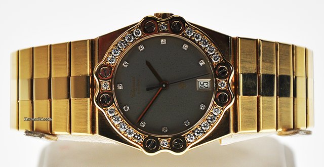 replica Chopard ST MORITZ 18K Y/G QUARTZ DIAMOND - WATCHES 1