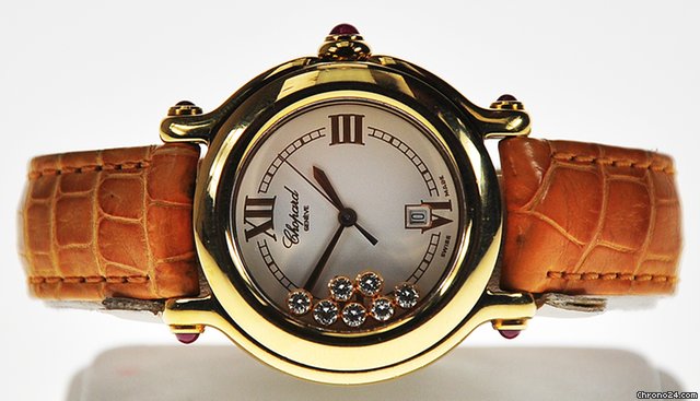 replica Chopard HAPPY SPORT 18K Y/G DIAMOND 27/6144-21Y WATCHES 1