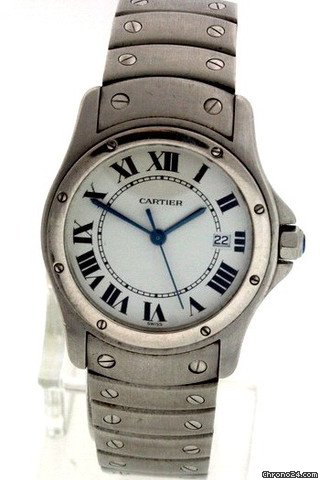 replica Cartier Santos Ronde Ladies Pre-owned WATCHES 1