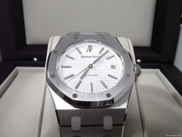replica Audemars Piguet Royal Oak Classic Steel Automatic White Dial WATCHES 1