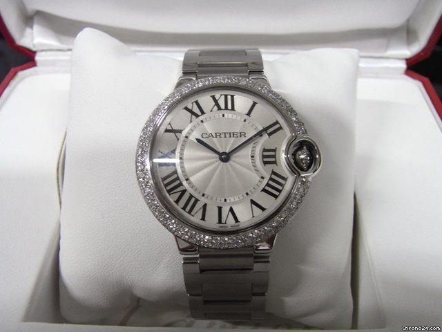 Cartier Ballon Bleu Small Custom Diamond Set WATCHES 2