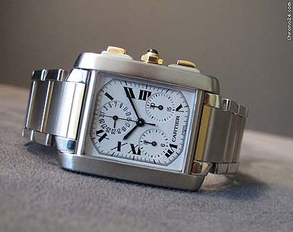 Cartier TANK FRANCAISE CHRONOFLEX WATCHES 2