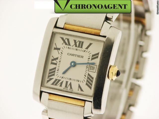 Cartier Tank Acciaio Oro Ref 2465 WATCHES 2