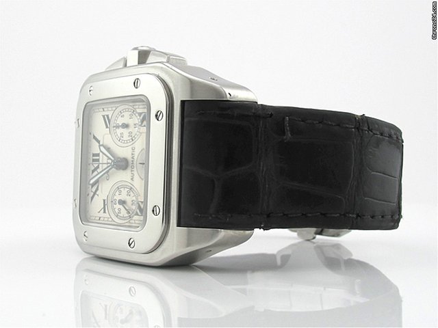 replica Cartier Herren "SANTOS 100 CHRONOGRAPH" Edelstahl Automatik WATCHES 1 