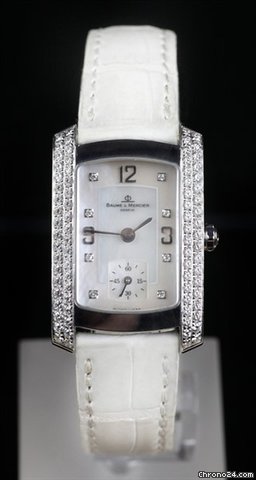 Baume & Mercier Hampton Milleis 18k White Gold Diamonds WATCHES 2