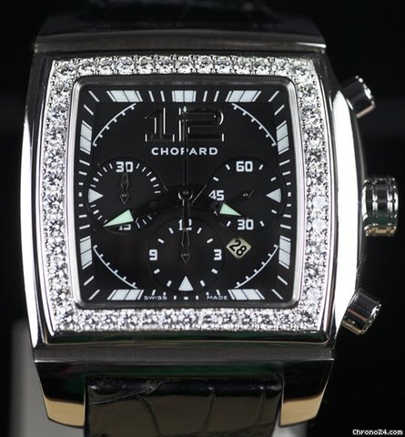 replica Chopard Two O Ten 18k White Gold Large Diamonds WATCHES 1