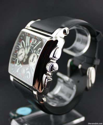 replica Franck Muller Conquistador king size steel, rubber, chrono WATCHES 1
