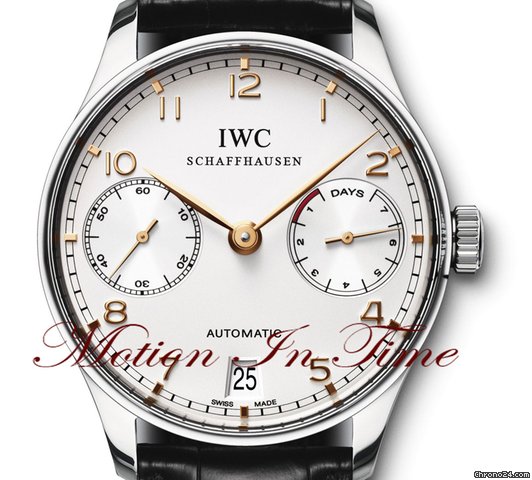 replica IWC PORTUGUESE 7-DAY POWER RESERVE AUTOMATIC w. ROSE GOLD NUMBER WATCHES 1