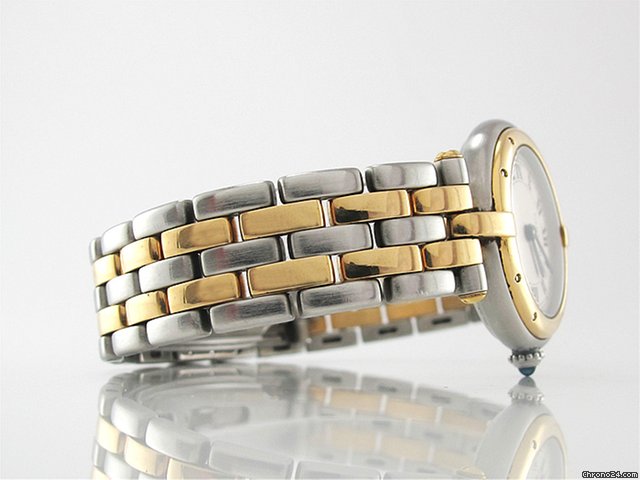 Cartier Damen "PANTHERE RONDE" Stahl / Gelbgold Quarz WATCHES 2
