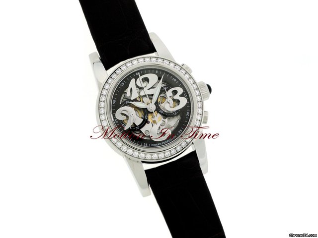 replica Girard Perregaux SMALL CHRONOGRAPH LADIES' DIAMOND SKELETON NEW 2011 WATCHES 1