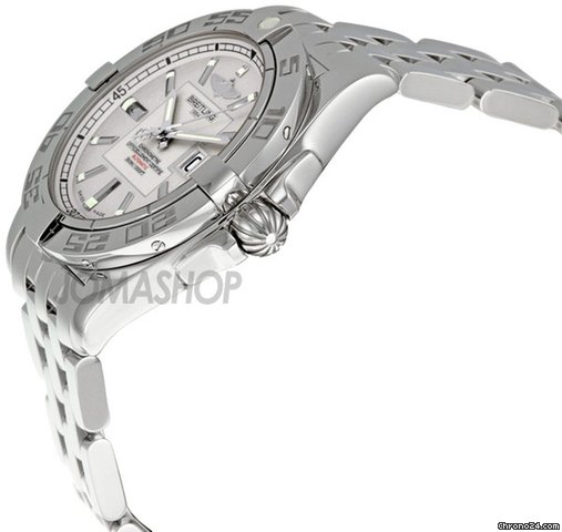 Breitling Galactic 41 Silver Dial Stainless Steel Mens Watch A49350L2-G699SS WATCHES 2