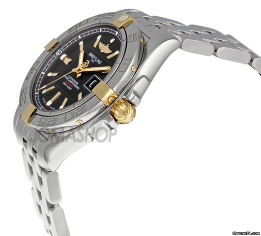 Breitling Galactic 41 Black Dial Stainless Steel Mens Watch B49350L2-BA08SS WATCHES 2