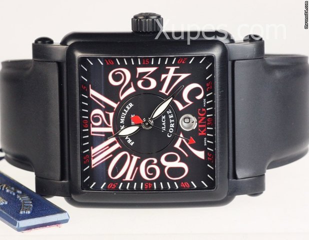 Franck Muller Conquistador King Cortez 10000 K SC NR Black SS PVD Tritium XL Mens WATCHES 2